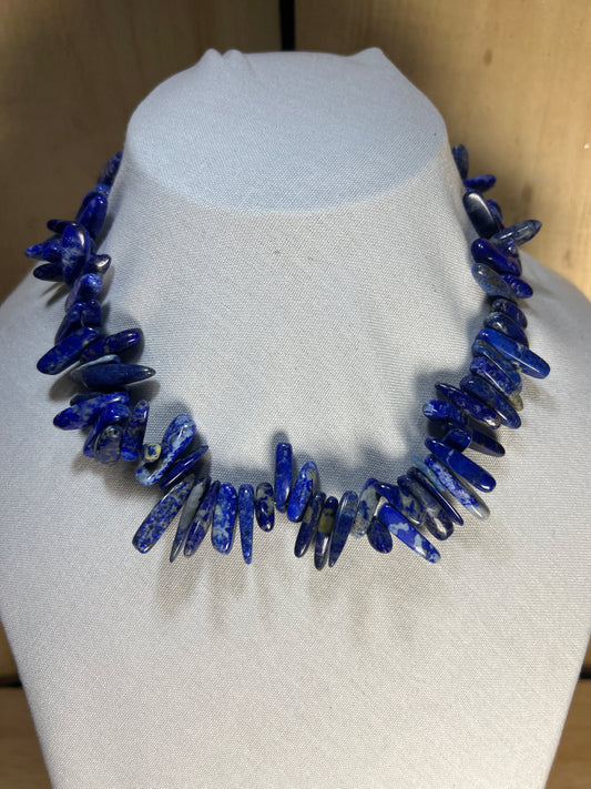 Blue Lapis Branch Necklace