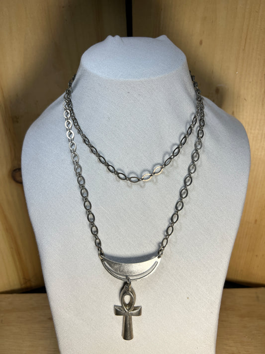 Chain Necklace w/Ankh