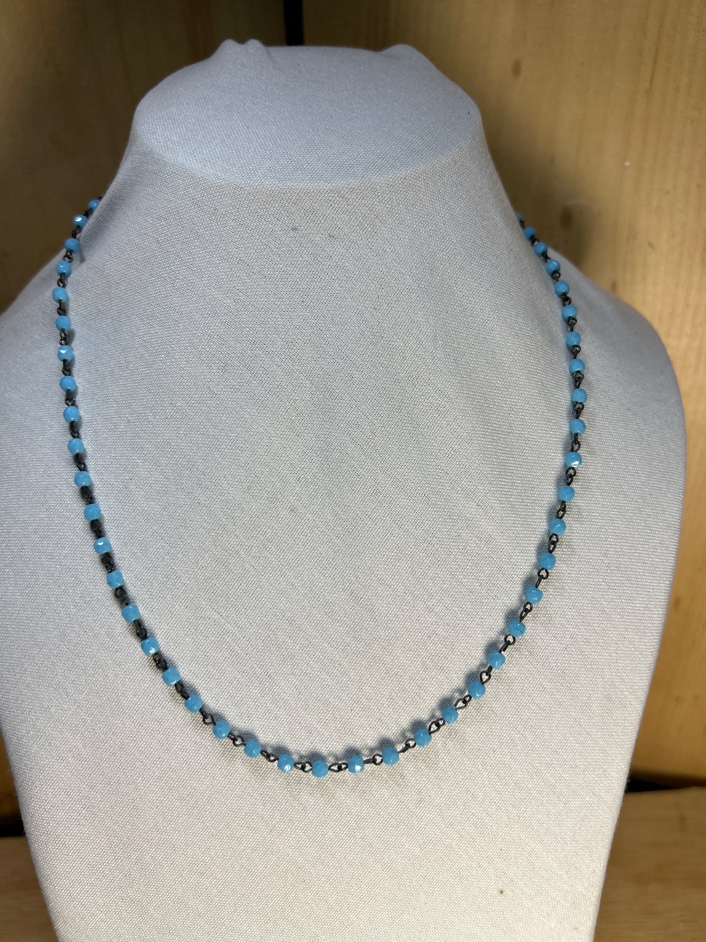 Impression Turquoise Link Chain Necklace